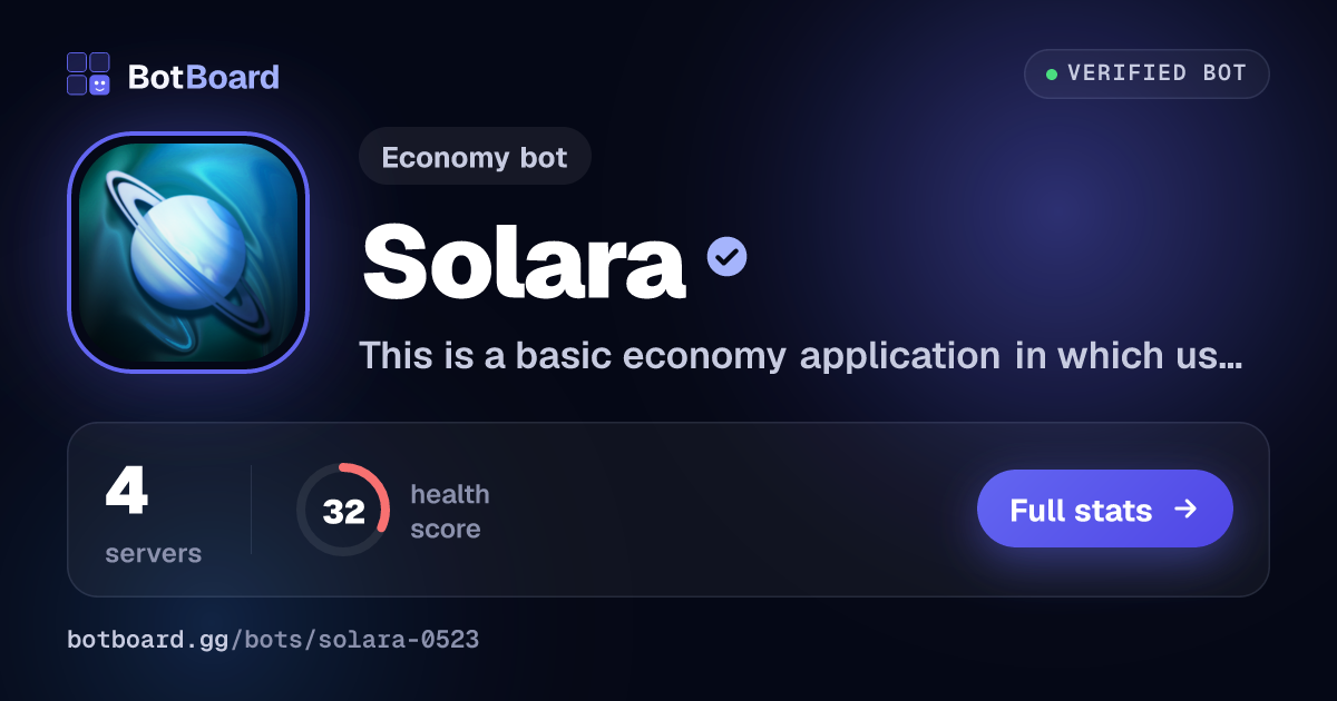 Share card for Solara