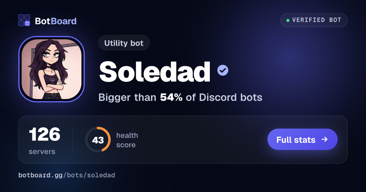 Share card for Soledad ❣