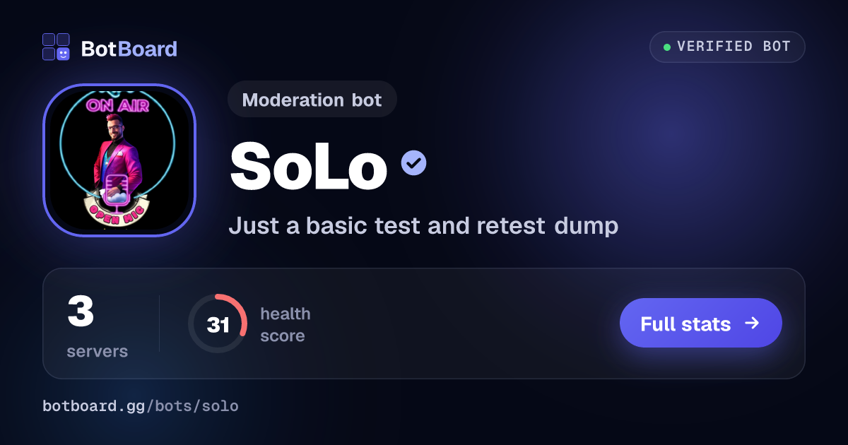 Share card for SoLo