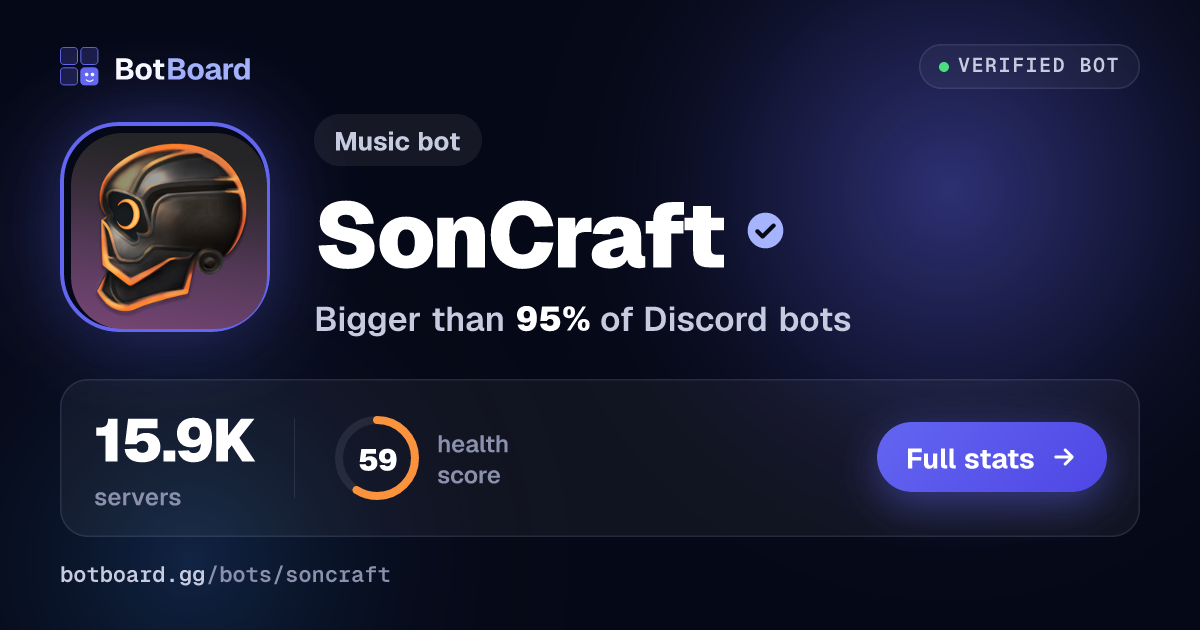 Share card for SonCraft