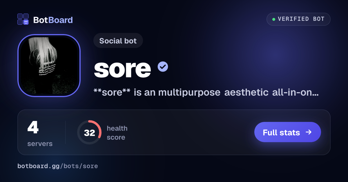 Share card for sore