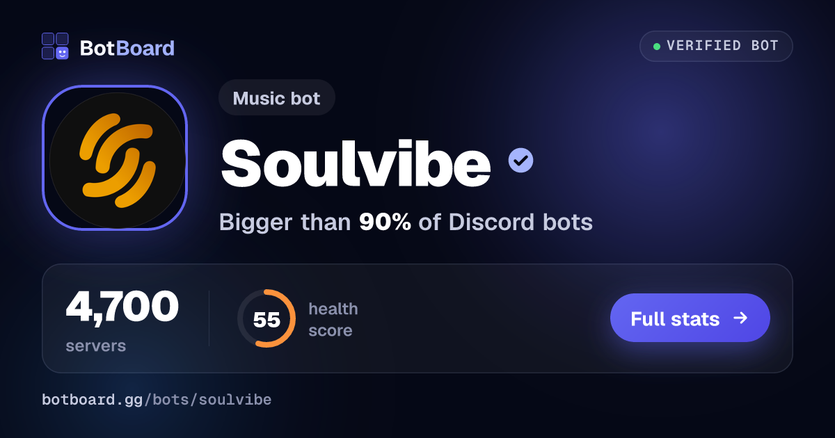 Share card for Soulvibe