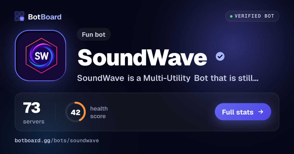 Share card for SoundWave