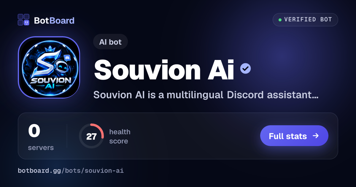 Share card for Souvion Ai