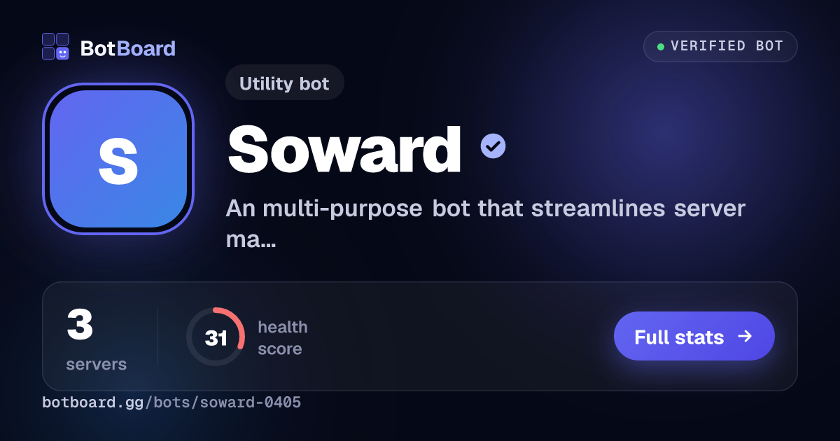 Share card for Soward