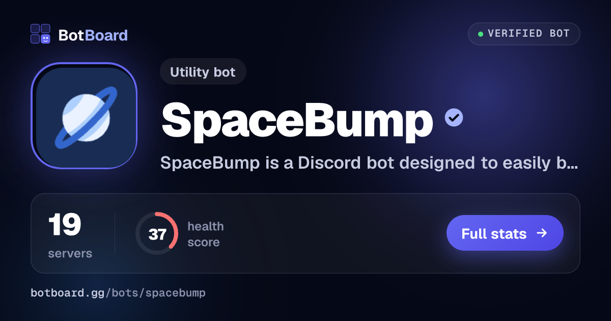 Share card for SpaceBump