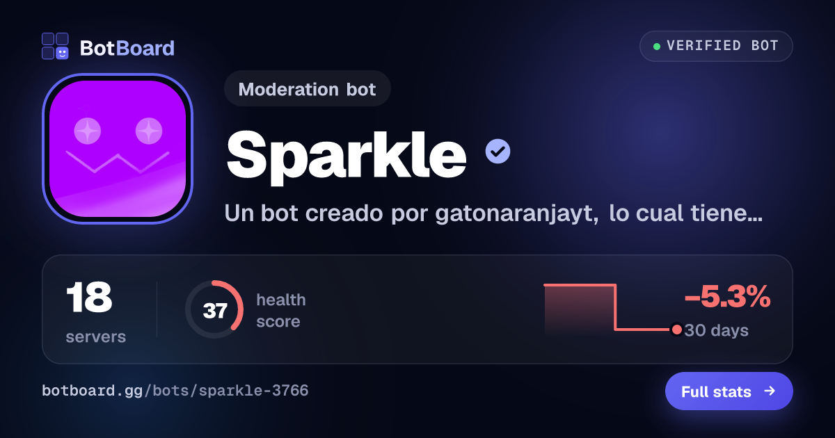 Share card for Sparkle