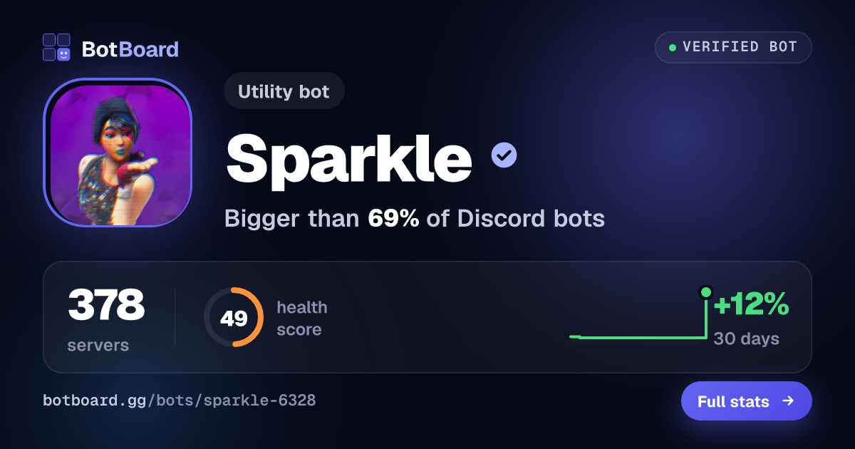 Share card for Sparkle
