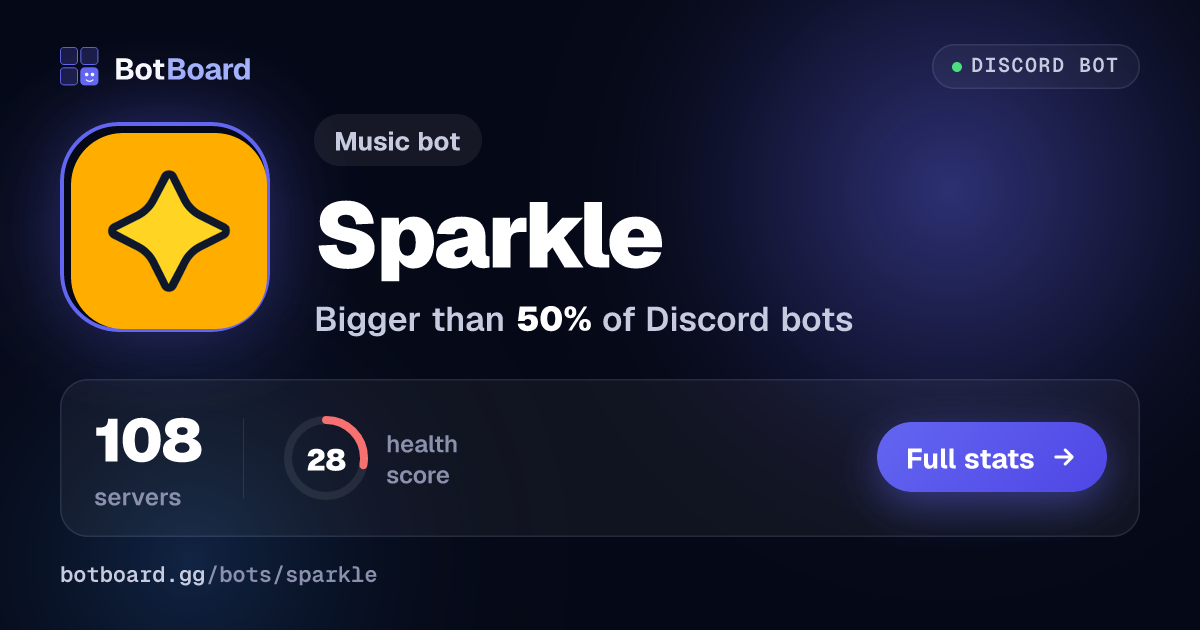 Share card for Sparkle