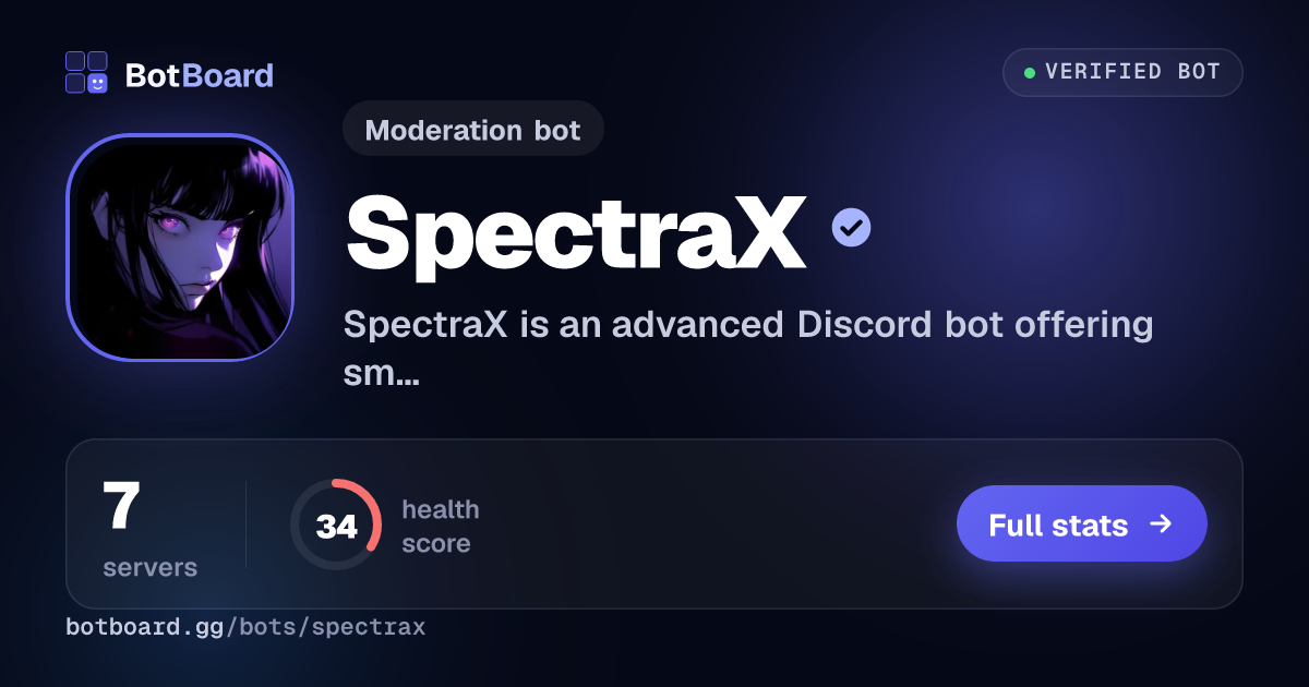 Share card for SpectraX