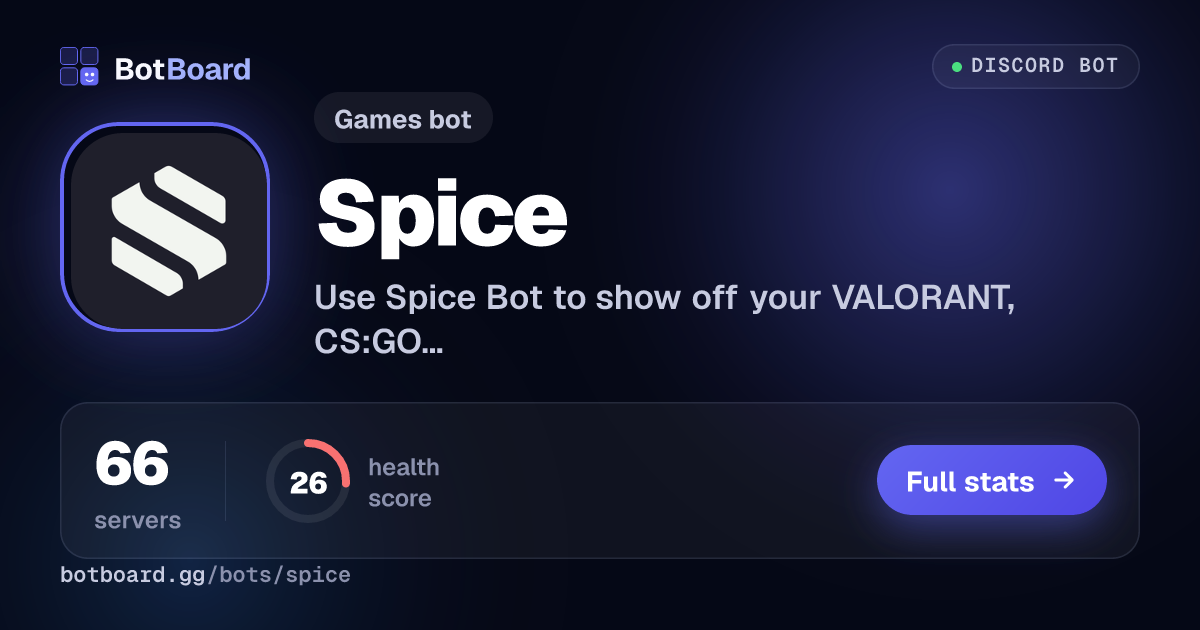 Share card for Spice