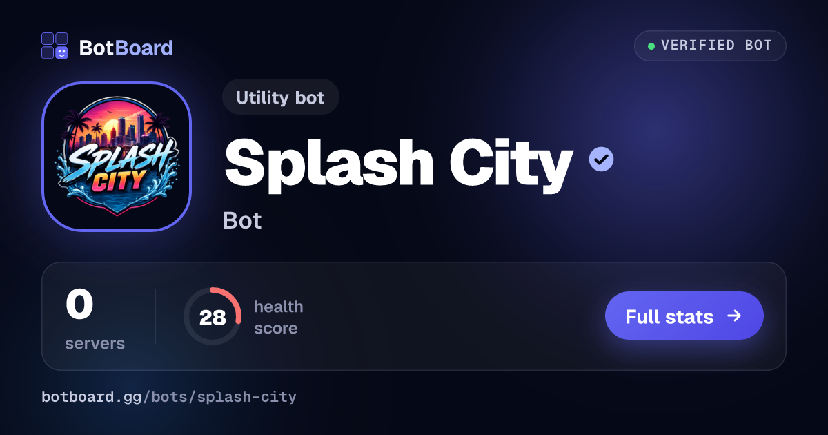 Share card for Splash City