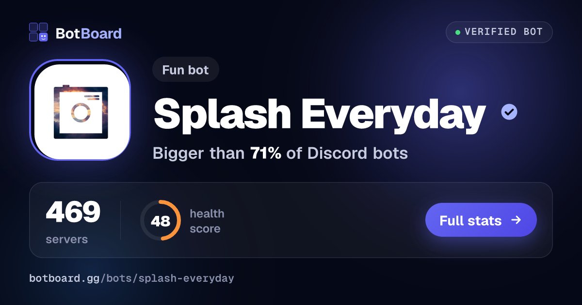 Share card for Splash Everyday