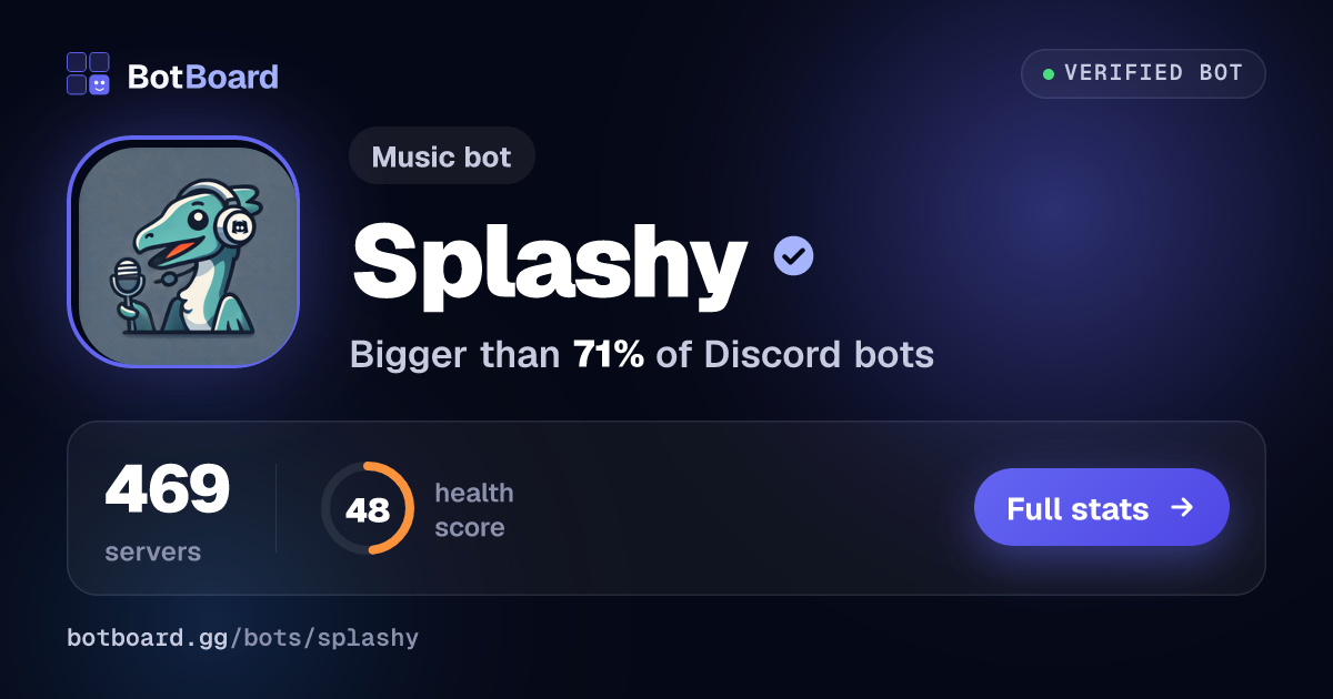 Share card for Splashy