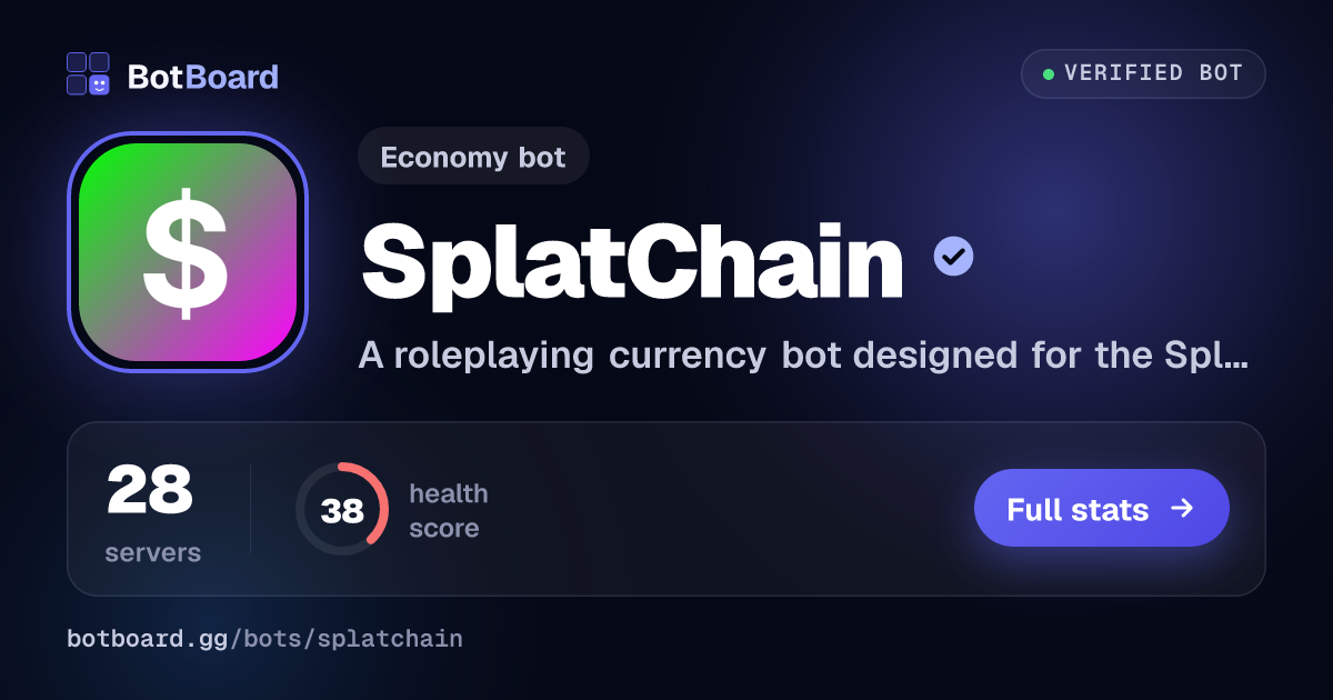 Share card for SplatChain
