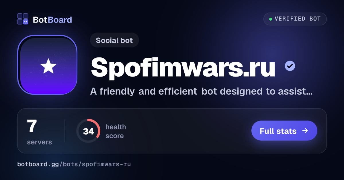 Share card for Spofimwars.ru