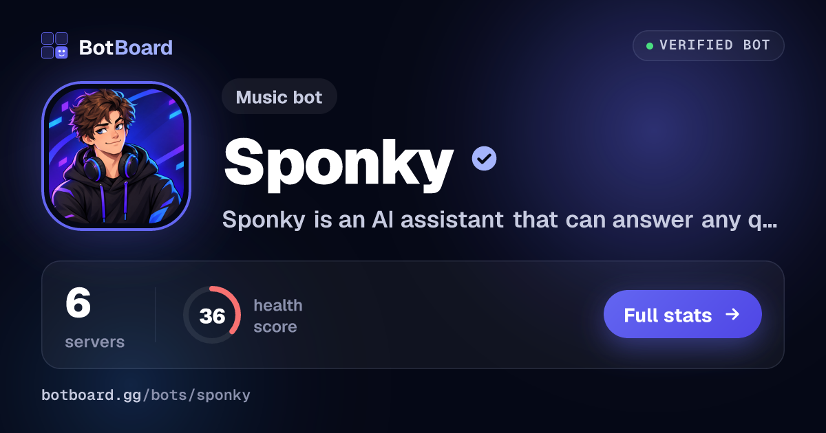 Share card for Sponky