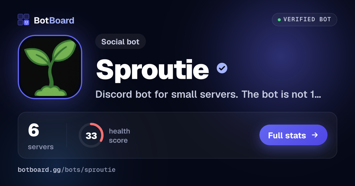 Share card for Sproutie