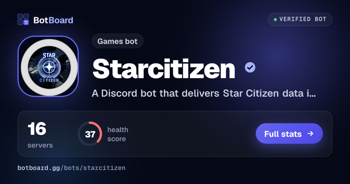 Share card for Starcitizen -  ستار ستيزن