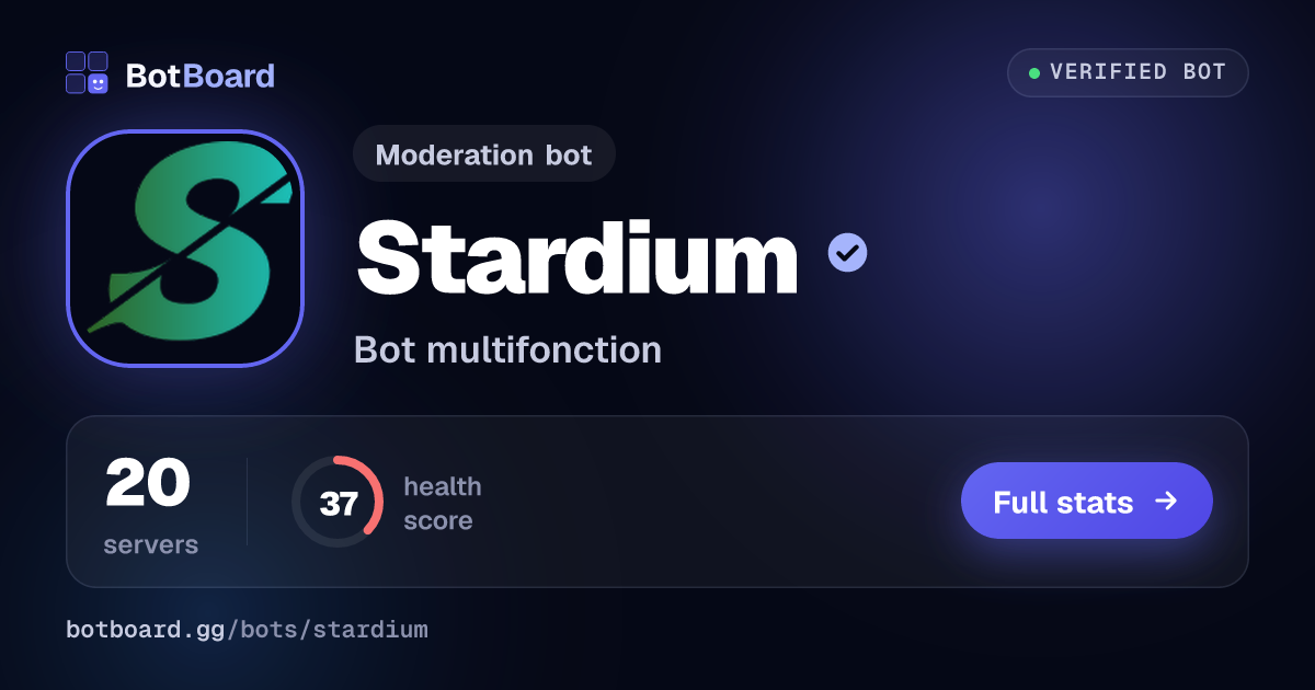 Share card for Stardium