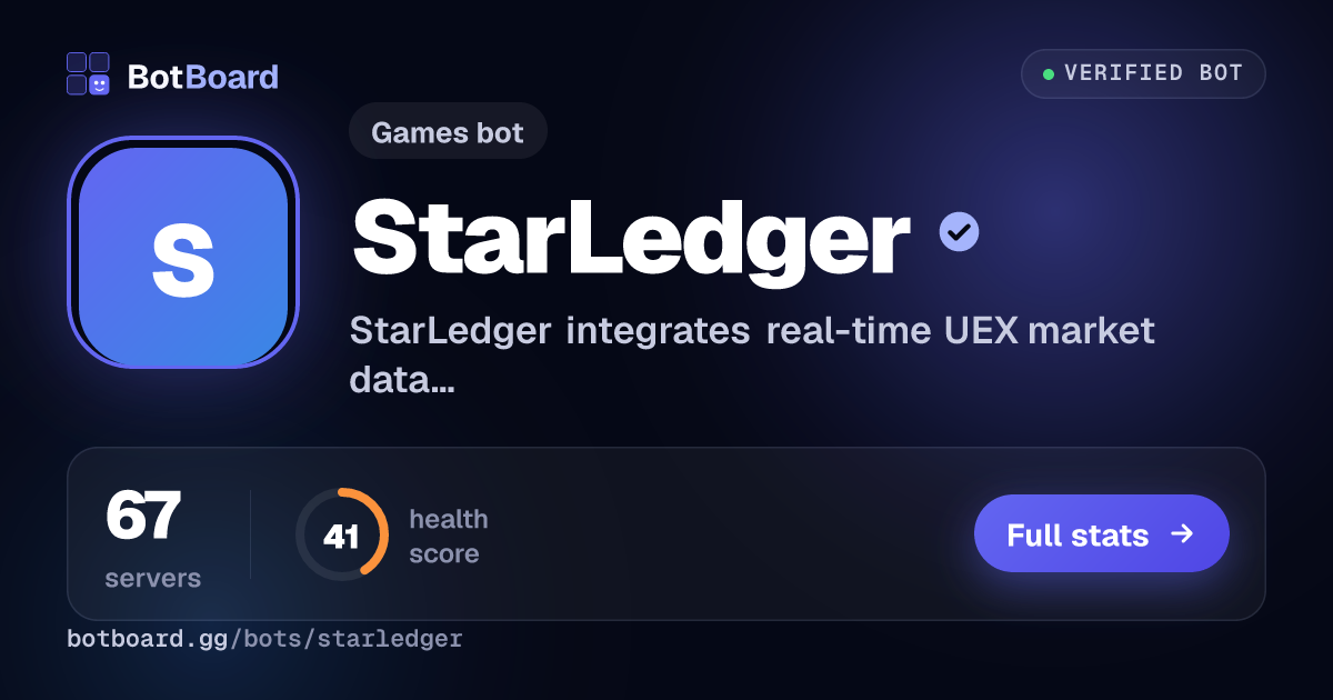 Share card for StarLedger