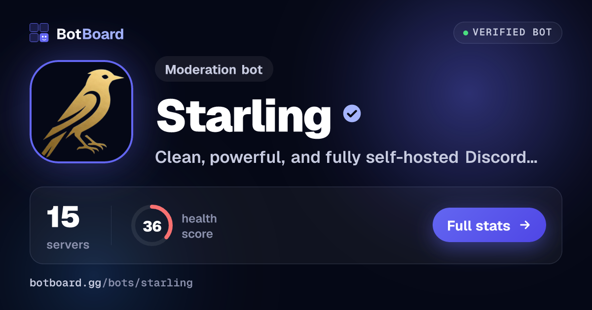 Share card for Starling