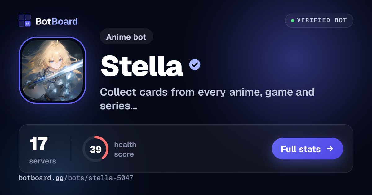 Share card for Stella