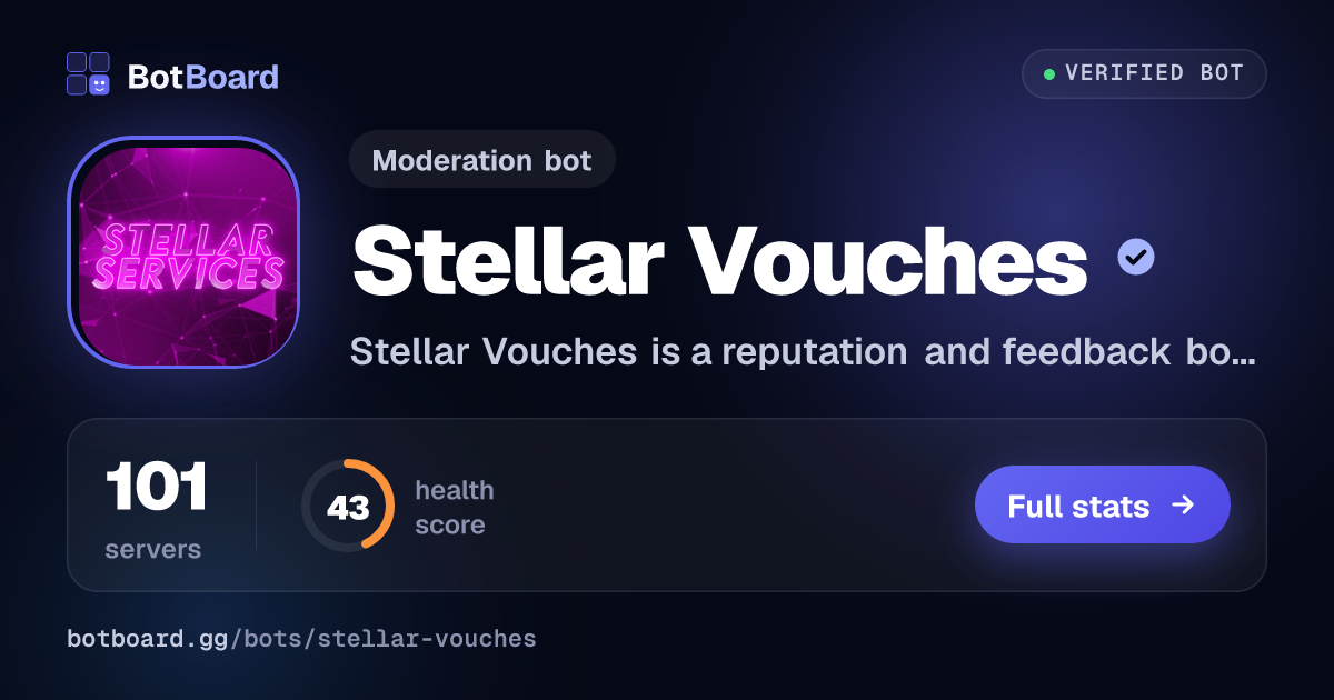 Share card for Stellar Vouches