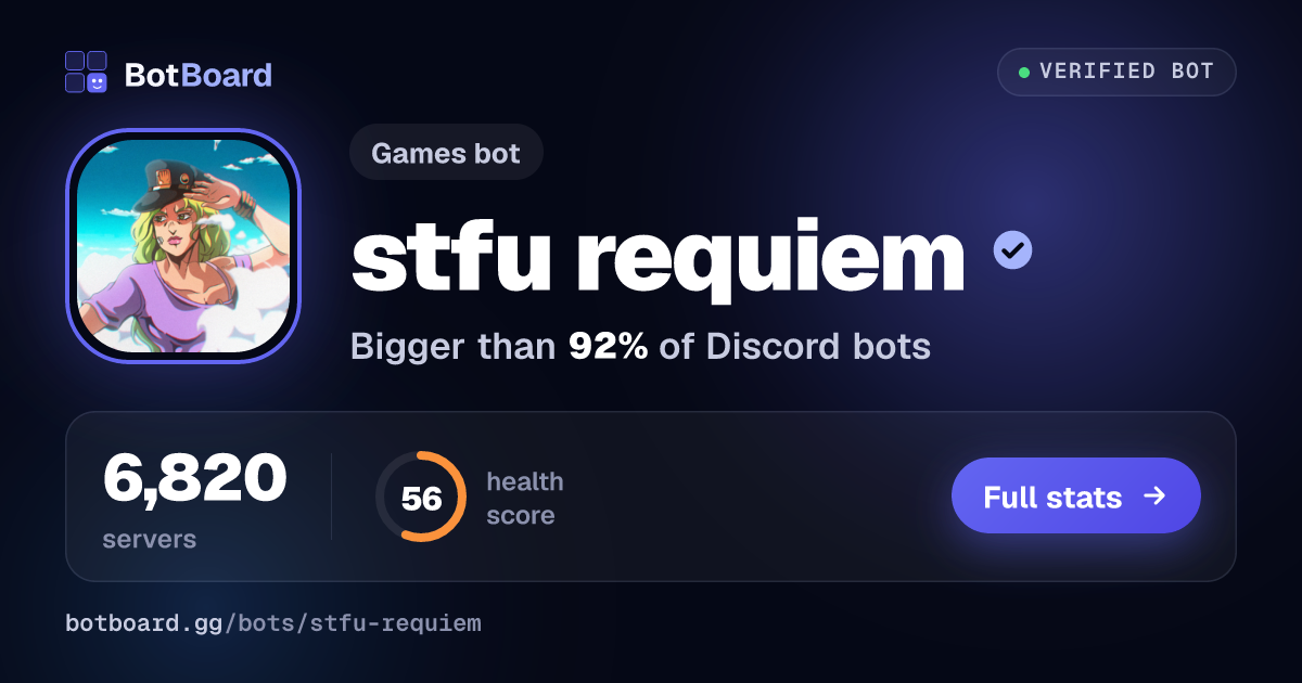 Share card for stfu requiem