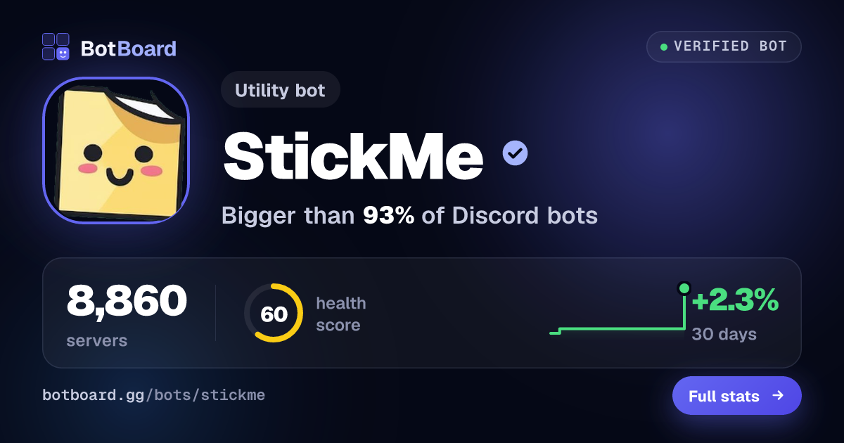 Share card for StickMe