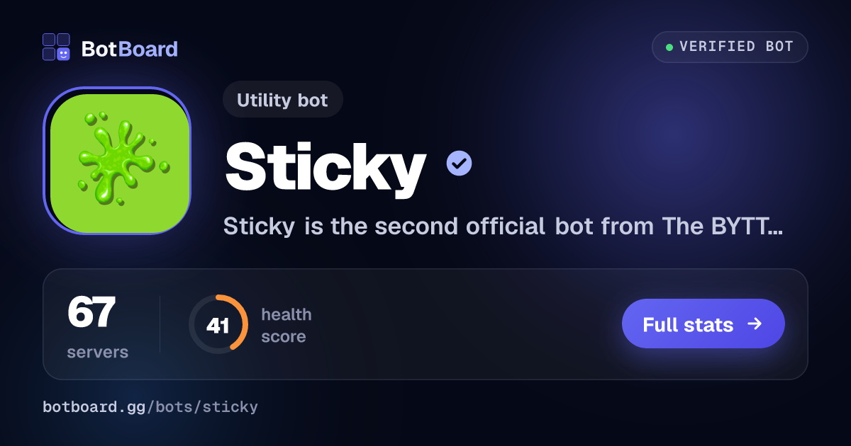 Share card for Sticky