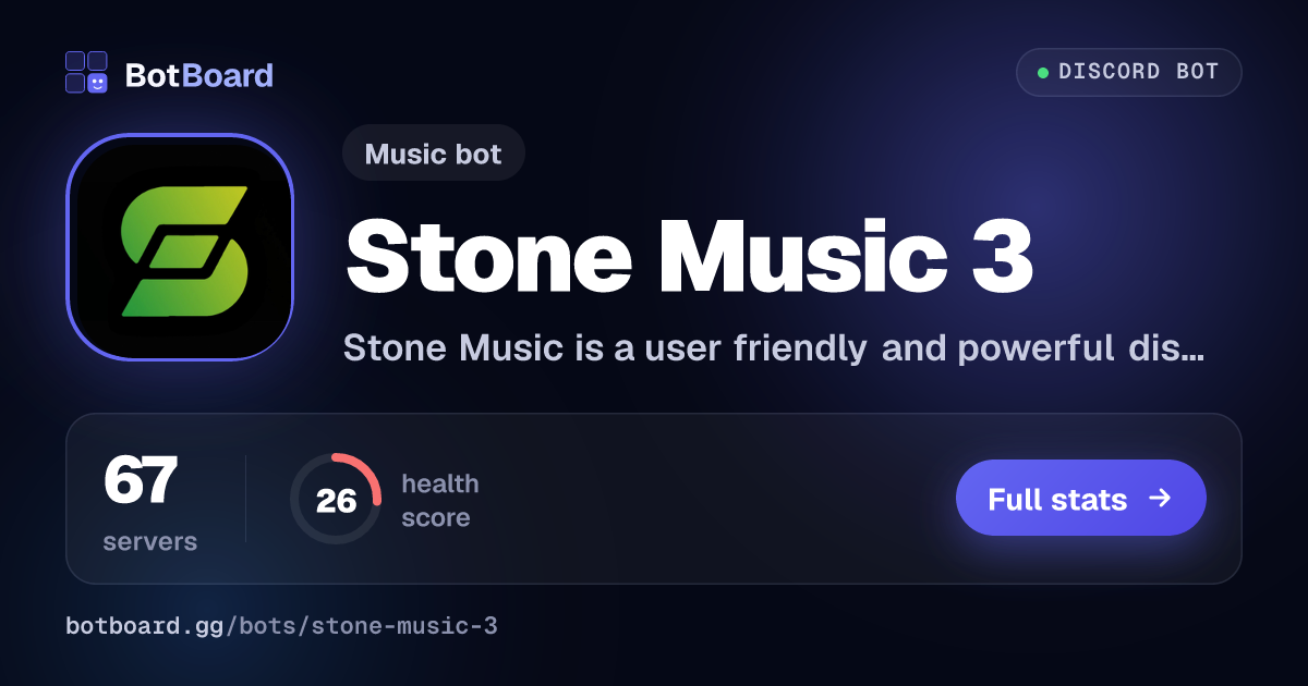Share card for Stone Music 3
