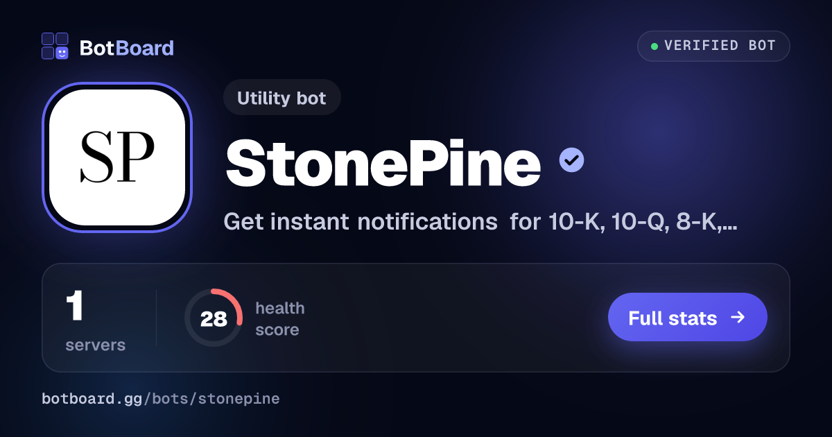 Share card for StonePine