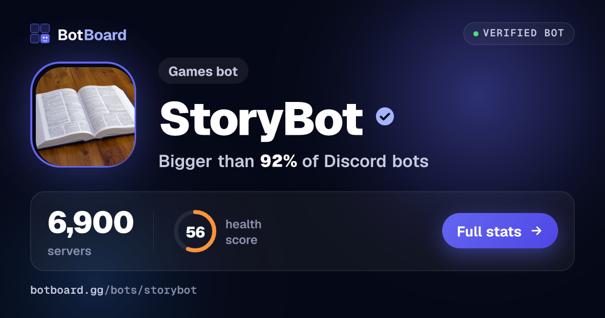 Share card for StoryBot