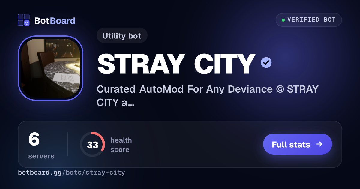 Share card for STRAY CITY