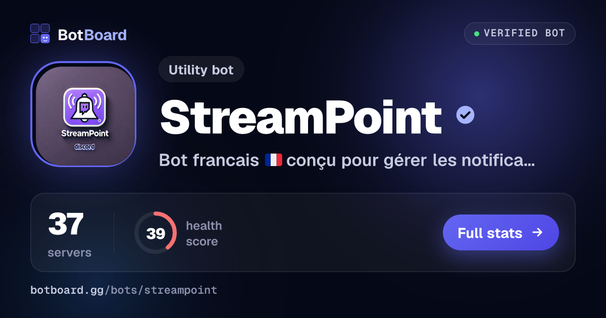 Share card for StreamPoint
