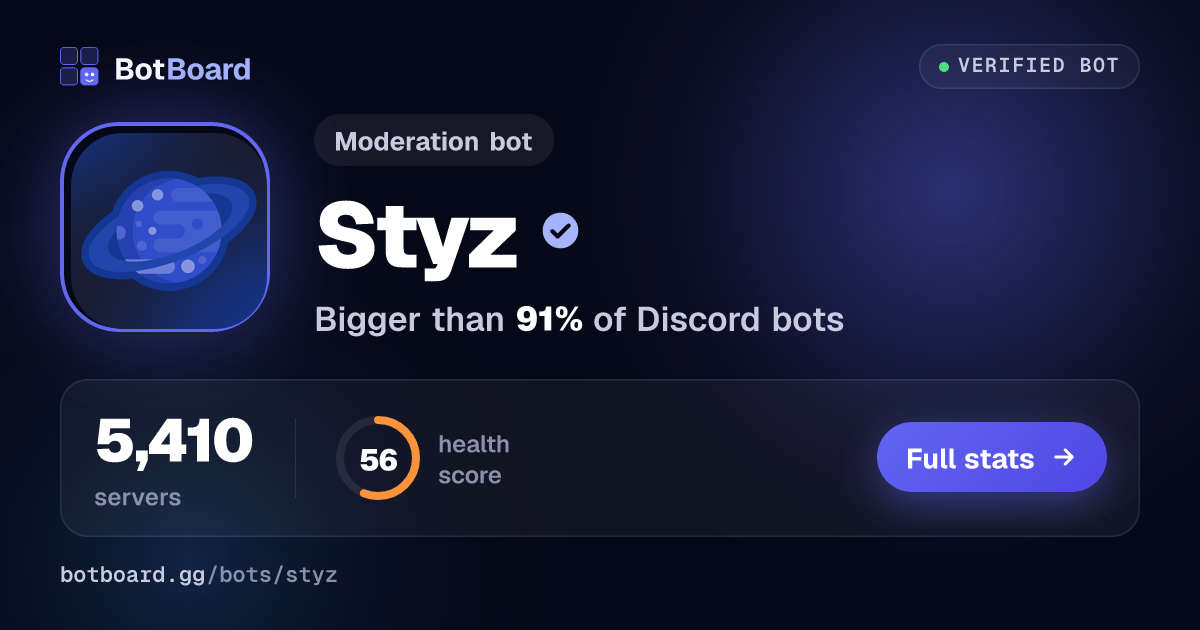Share card for Styz