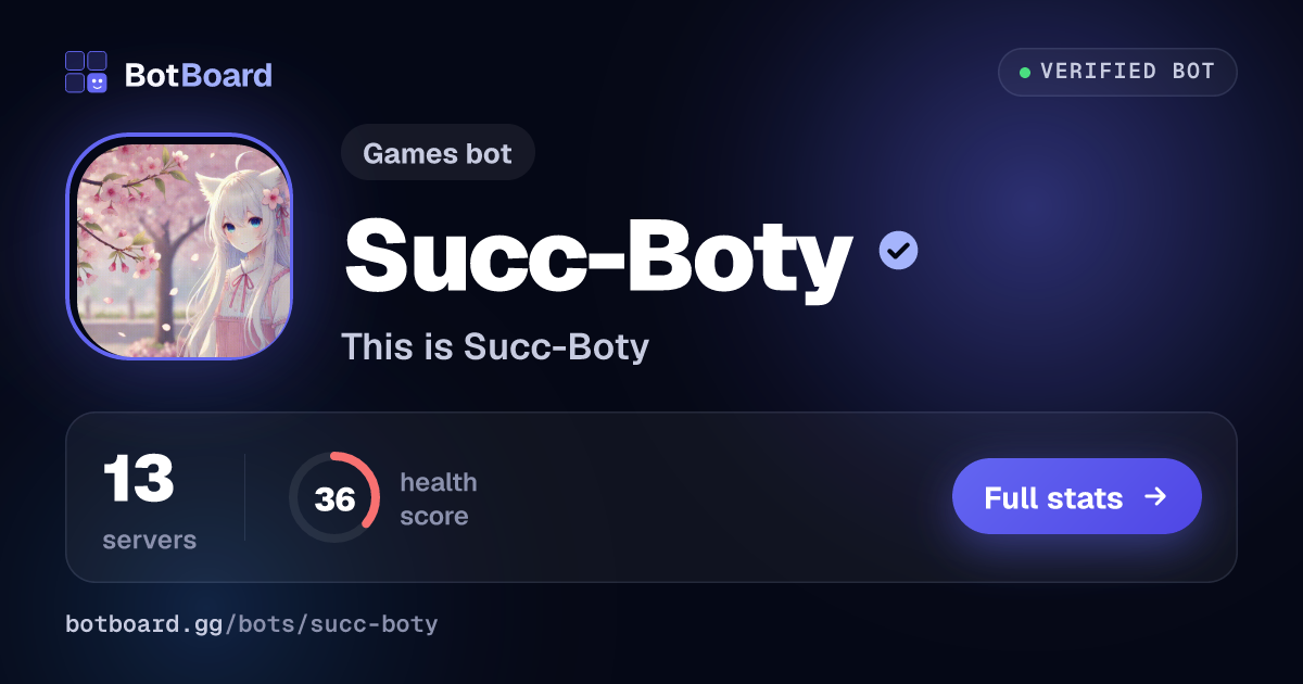 Share card for Succ-Boty