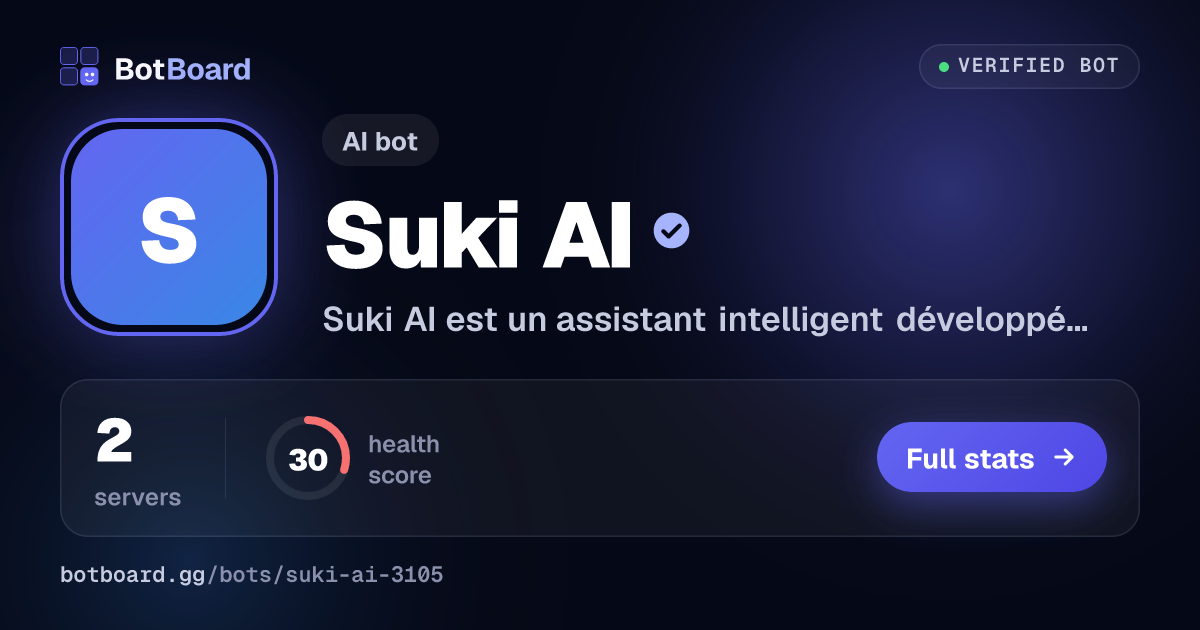 Share card for Suki AI
