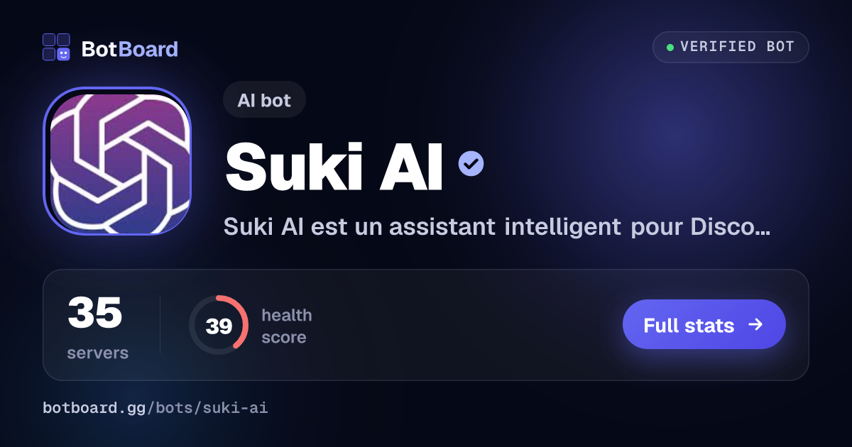 Share card for Suki AI