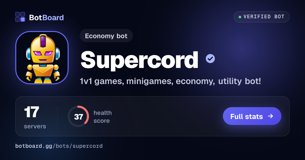 Share card for Supercord