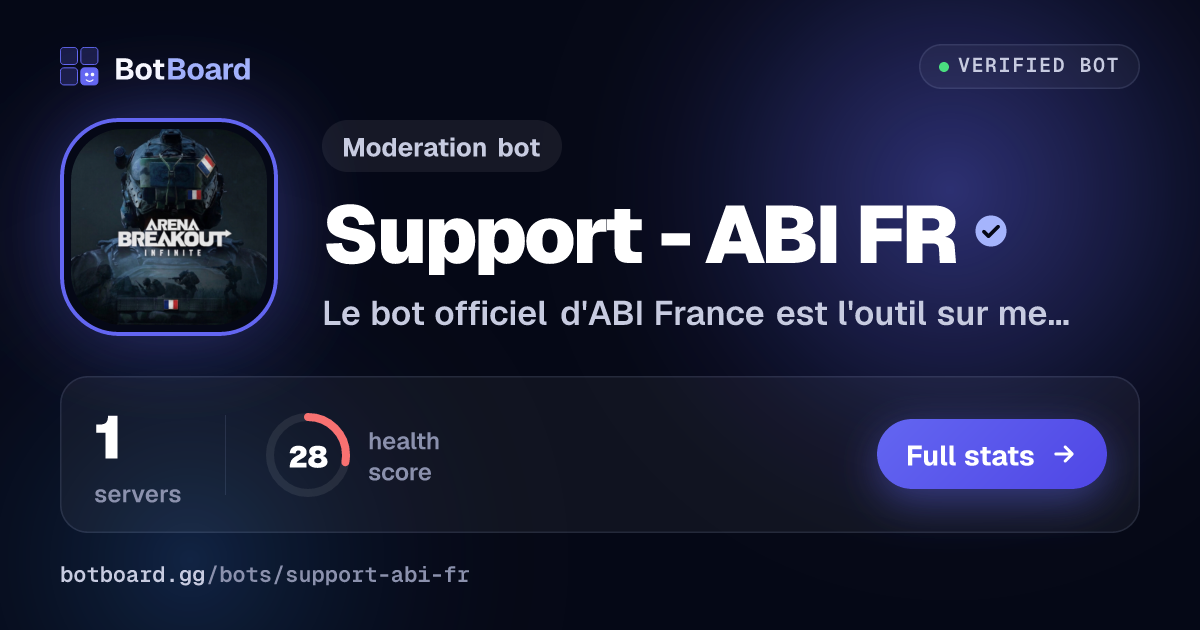 Share card for Support - ABI FR