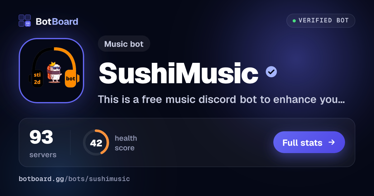 Share card for SushiMusic