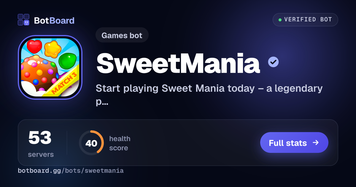 Share card for SweetMania