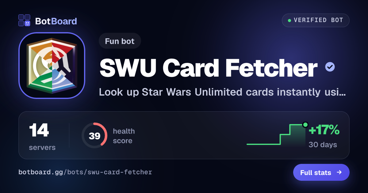 Share card for SWU Card Fetcher