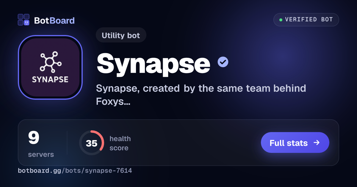 Share card for Synapse