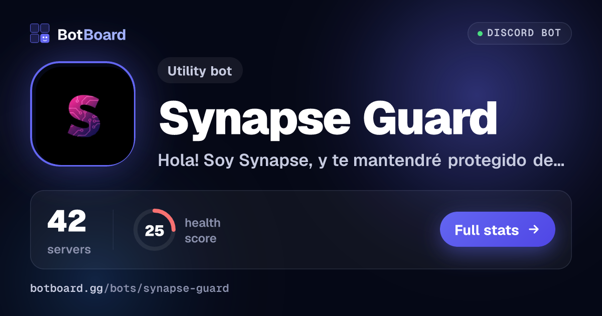 Share card for Synapse Guard