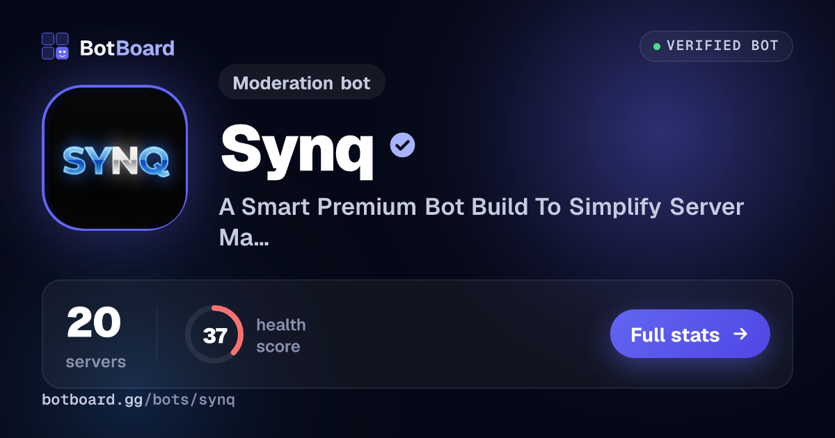 Share card for Synq