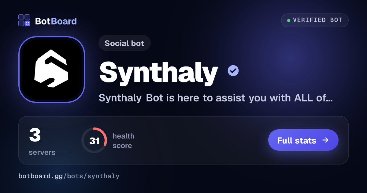 Share card for Synthaly