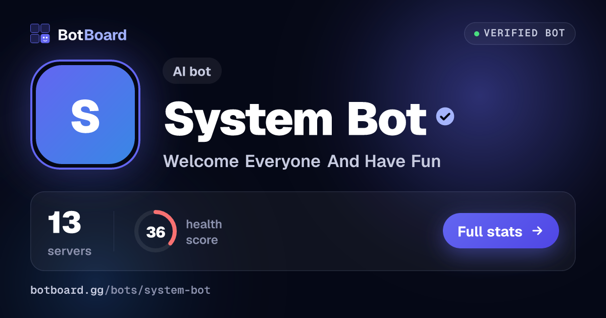 Share card for System Bot